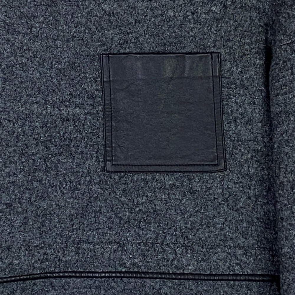 Madewell Leather Pocket Installation Wool Blend Dress - Picture 3 of 9
